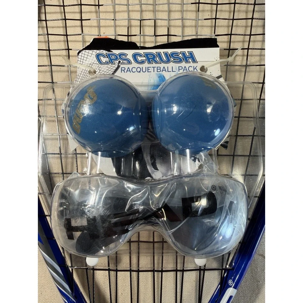 HEAD CPS Crush Racquetball Pack Set w/ Racquet, Goggles & 2 Balls – New
